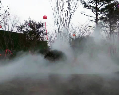 景观造雾-园林造雾-喷雾除尘-人造雾-水雾除尘_上海雾诺环保